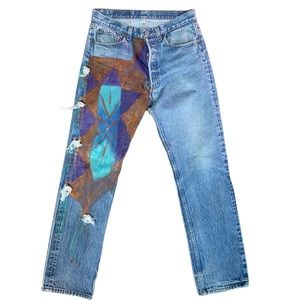Artist Embellished Levi 501s